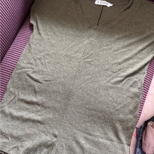 Fighting Eel Basics Olive Green V-Neck Tunic Romper w/  pockets